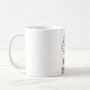 Taza De Café Oveja Santa Divertida Con Alas y Halo