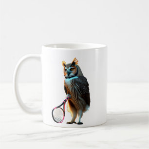 Taza De Café Oveja timid con raqueta de tenis