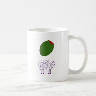 Taza De Café Oveja verde oliva