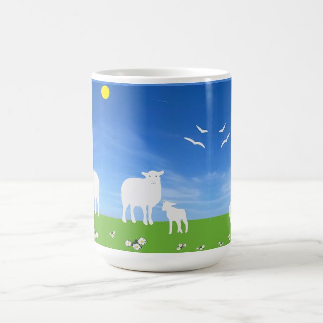 Taza De Café Oveja y Cordero   (Centro)