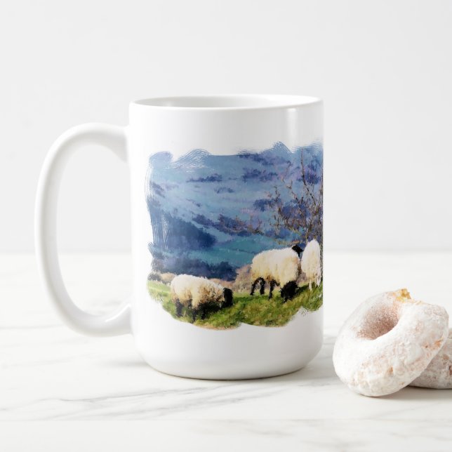 TAZA DE CAFÉ OVEJAS (Con donut)