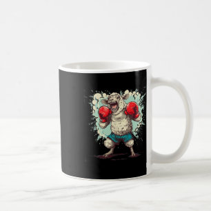 Taza De Café Ovejas boxeando con guantes de boxeo Kickboxing di