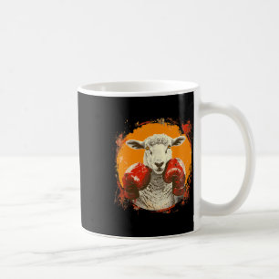 Taza De Café Ovejas boxeando con guantes de boxeo Kickboxing Di