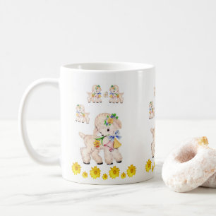Taza De Café Ovejas de pavor de Pascua