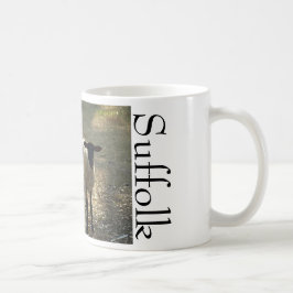 Taza De Café Ovejas de Suffolk en luz del sol