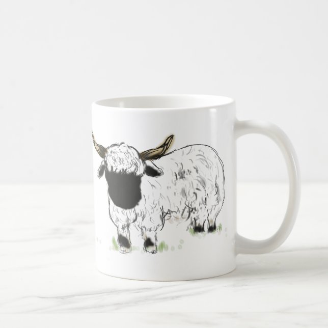 Taza De Café Ovejas de Valais Blacknose (Derecha)