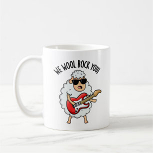 Taza De Café Ovejas Divertidas Pun We Wool Rock You