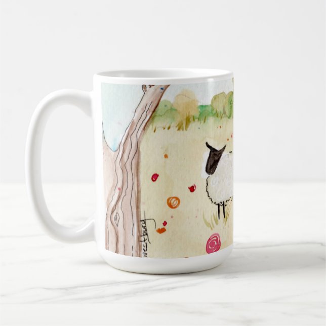 Taza De Café Ovejas en la pradera (Izquierda)