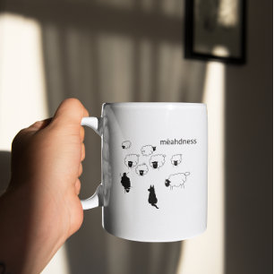 Taza De Café Ovejas locas haciendo pino rebaño de ovejas