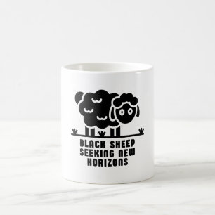 Taza De Café Ovejas negras buscando nuevos horizontes