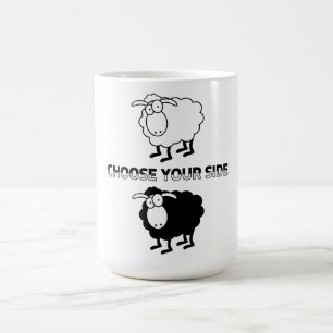 Taza De Café Ovejas negras y blancas