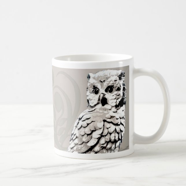 Taza De Café Owl Art Mugs (Derecha)
