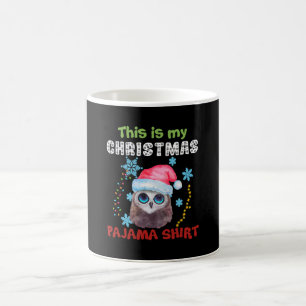 Taza De Café Owl, Esta Es La Camisa Pajama De Mis Navidades