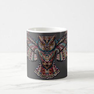 Taza De Café Owl Jeweld Metalic