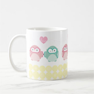 Taza De Café OWL LOVE :: chica suave + niño