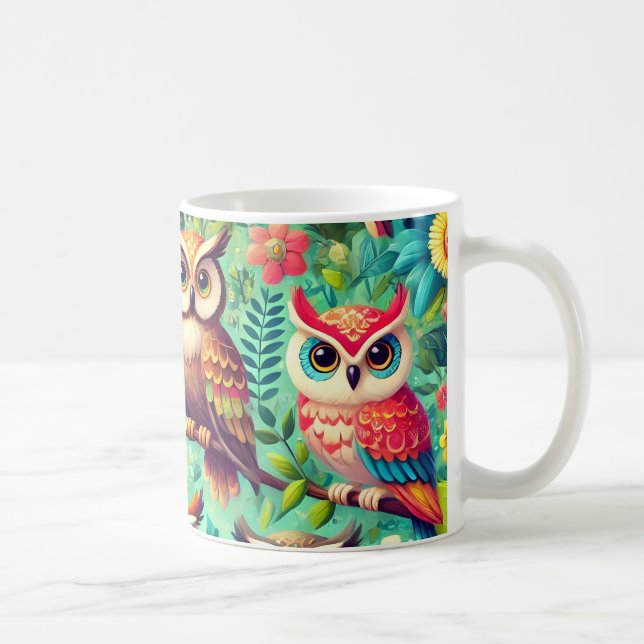 Taza De Café Owl Mug (Derecha)