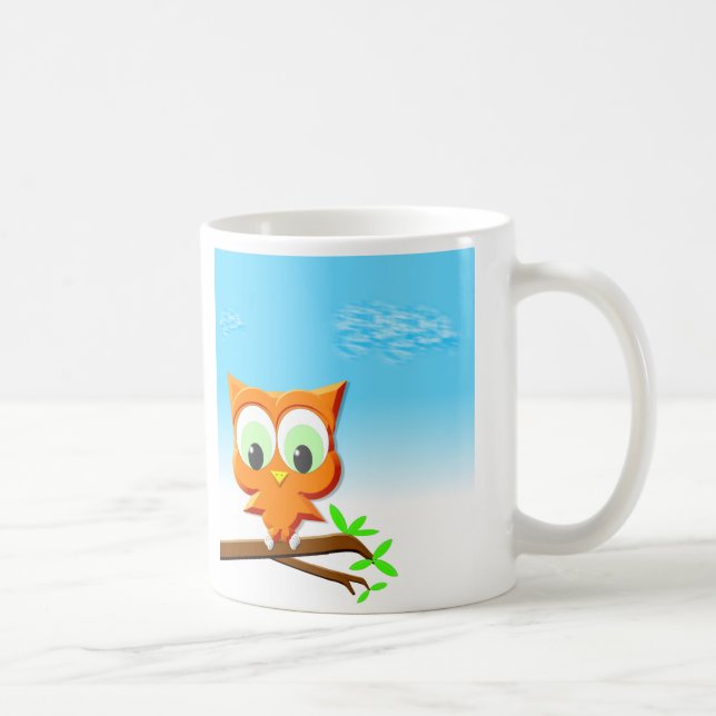 Taza De Café Owl Mug Coffee Mug (Derecha)