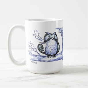 Taza De Café Owl Night Long