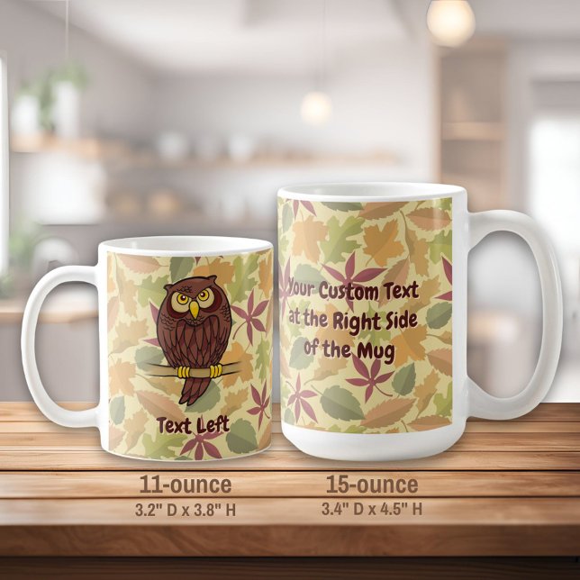 Taza De Café Owl Personalizado Coffee Mug (Subido por el creador)