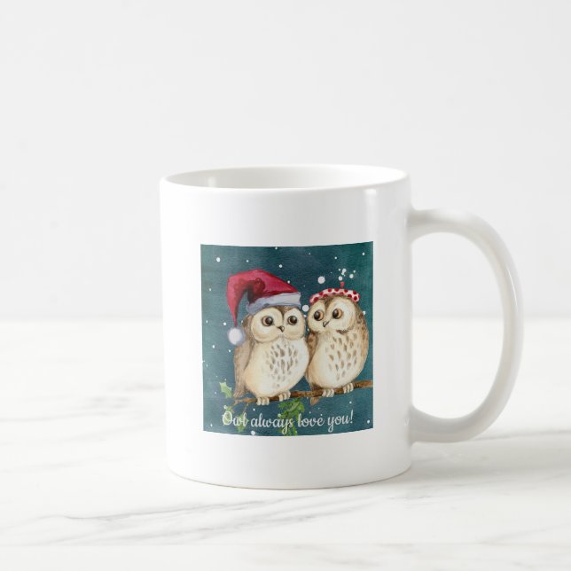 Taza De Café Owl siempre te quiere café Mug (Derecha)