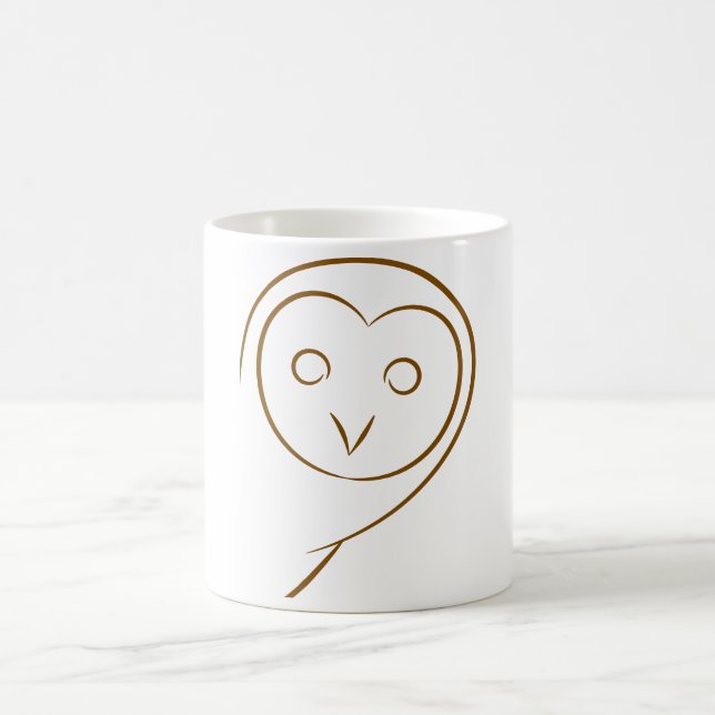 Taza De Café Owl Sketch Mug (Centro)