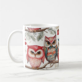 Taza De Café Owls on a Branch III