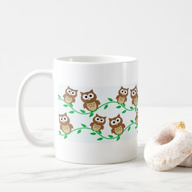 Taza De Café Owls Owls Owls (Con donut)