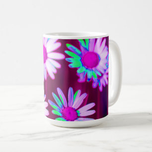 Taza De Café Oxeye Daisy Meadow Pop Art Style