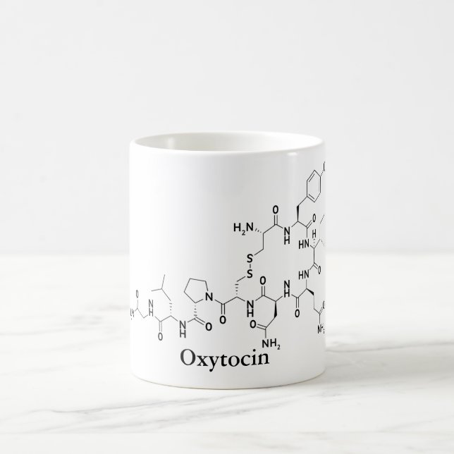 Taza De Café Oxitocina Molécula de amor Ciencia química (Centro)