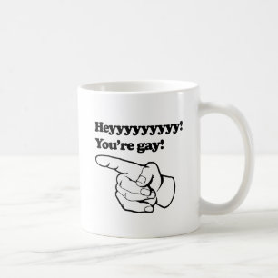 Taza De Café Oye, eres zurdo gay