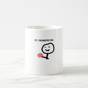 Taza De Café Oye, Te Caíste Este Gracioso Meme De Stickman