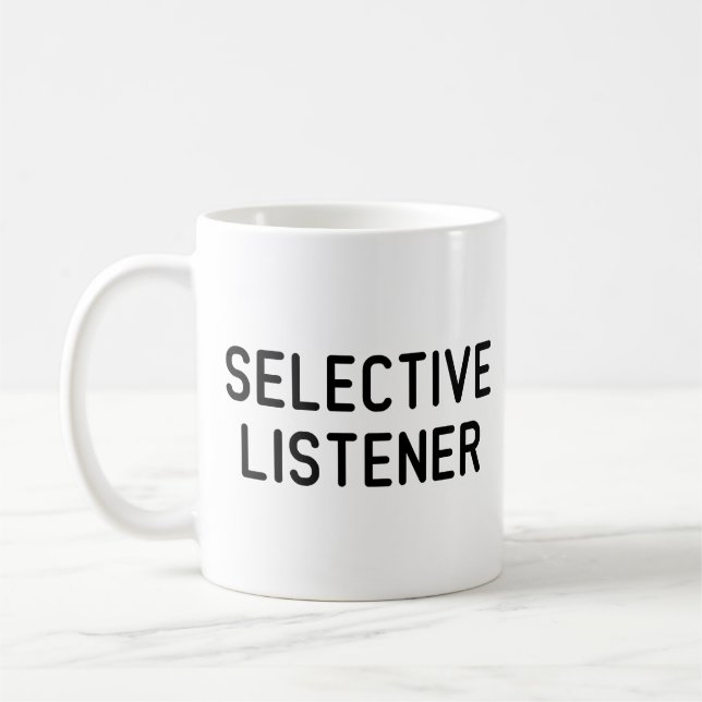 Taza De Café Oyente selectivo (Izquierda)