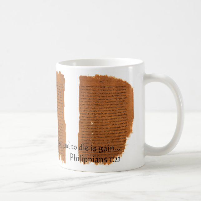 Taza De Café P46: 1:21 de los filipenses (Derecha)