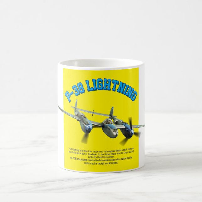 Taza De Café P-38 Lightningマグカップ (Centro)