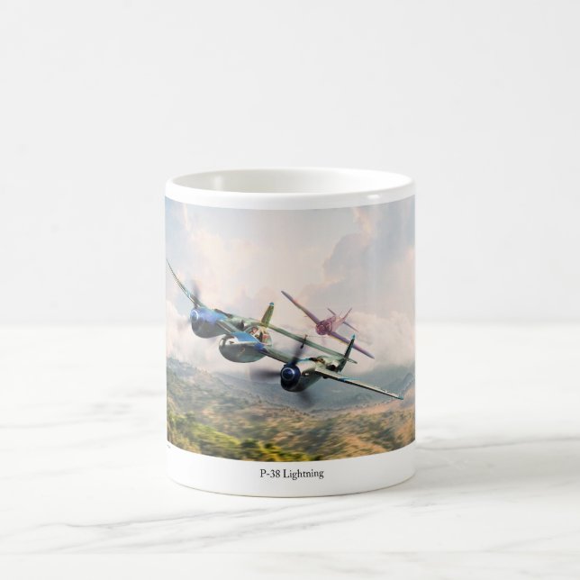 Taza De Café P-38 Lightning (Centro)