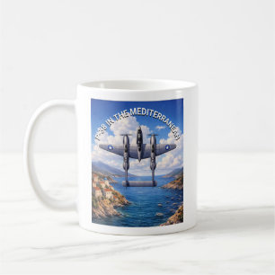 Taza De Café P-38 Lightning en el Teatro Mediterráneo