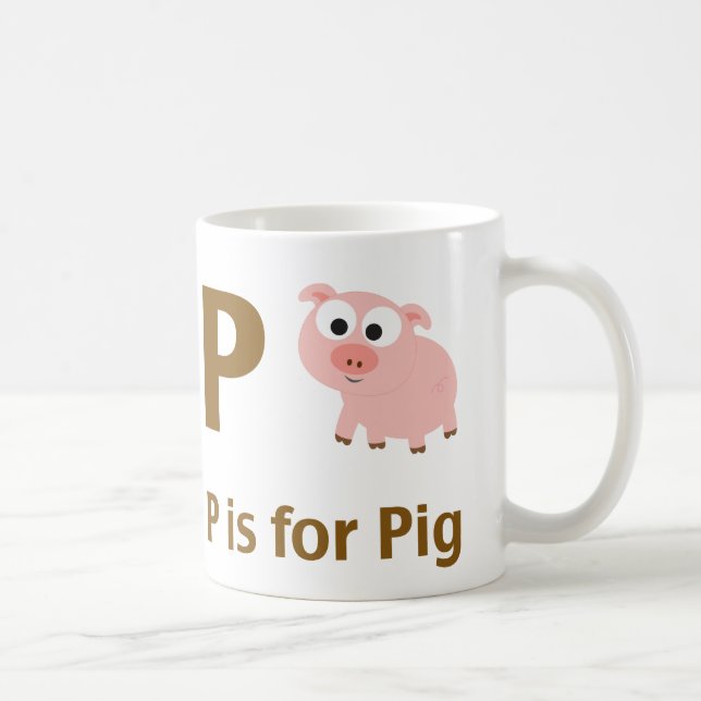 Taza De Café P es para cerdo (Derecha)