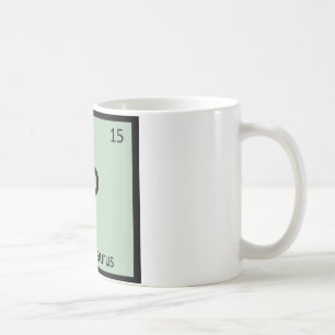 Taza De Café P - Plesiosaurio Dinosaurio Química Tabla Periódic