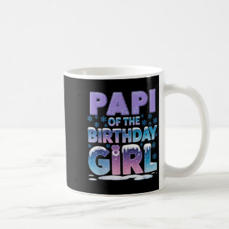 Taza De Café Pa Del Chica De Cumpleaños Copos De Nieve Tema Coi