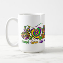TAZA DE CAFÉ PAACE LOVE MARDI GRAS KING CAKE