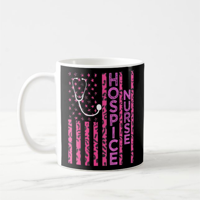 Taza De Café Pabellón de enfermería de Hospicio Impresión Pink  (Izquierda)