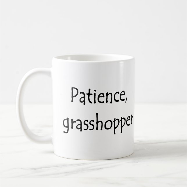 Taza De Café paciencia, saltamontes (Izquierda)