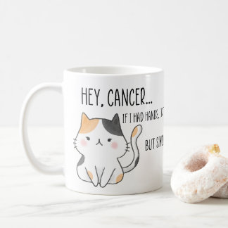 Taza De Café Paciente con cáncer divertido, amante de los gatos