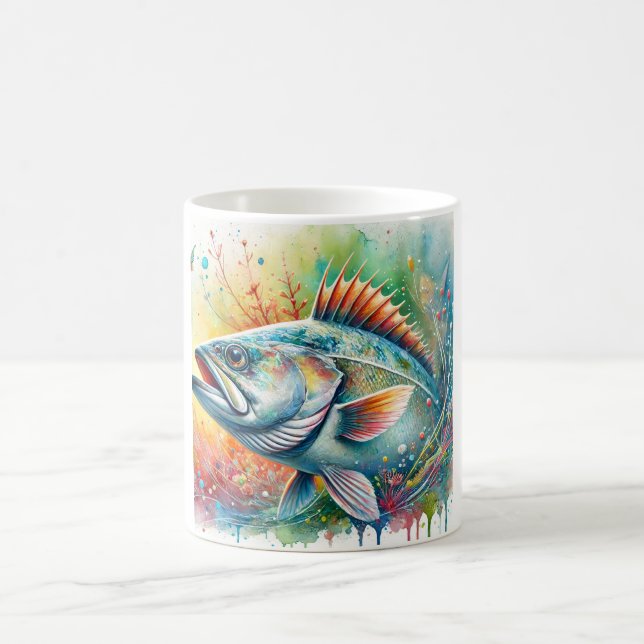 Taza De Café Pacific Cod 300824AREF129 - Watercolor (Centro)