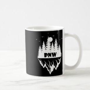 Taza De Café Pacific Northwest Bosque Montaña Retro Al Aire Lib