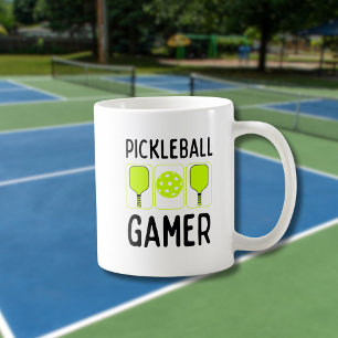 Taza De Café Paddles y bolas de jugador de bolas