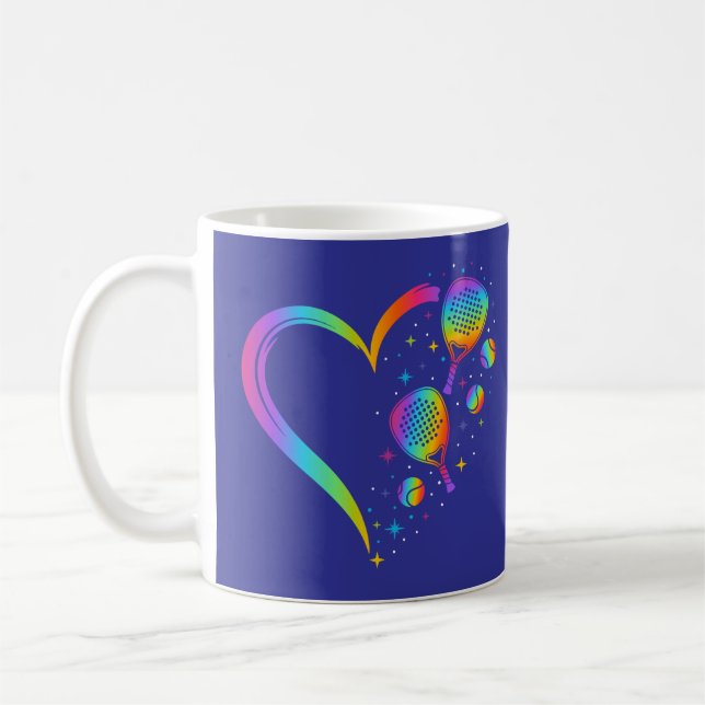 Taza De Café Padel Arcoíris (Izquierda)