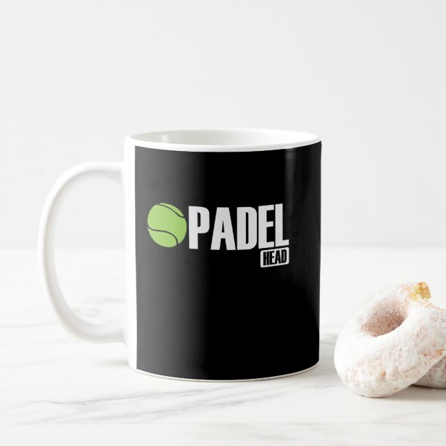 Taza De Café Padel Head Tennis Sport und Ball (Con donut)