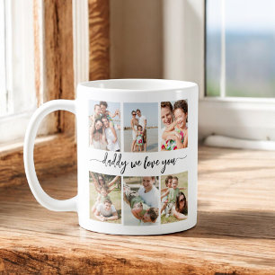 Taza De Café Padre de familia - Collage de fotos del Día del Pa
