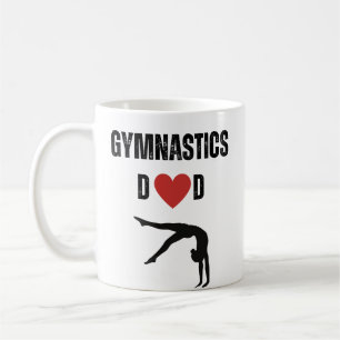Taza De Café Padre de gimnasia (atleta femenina)